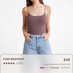 NWOT nuuds cami bodysuit